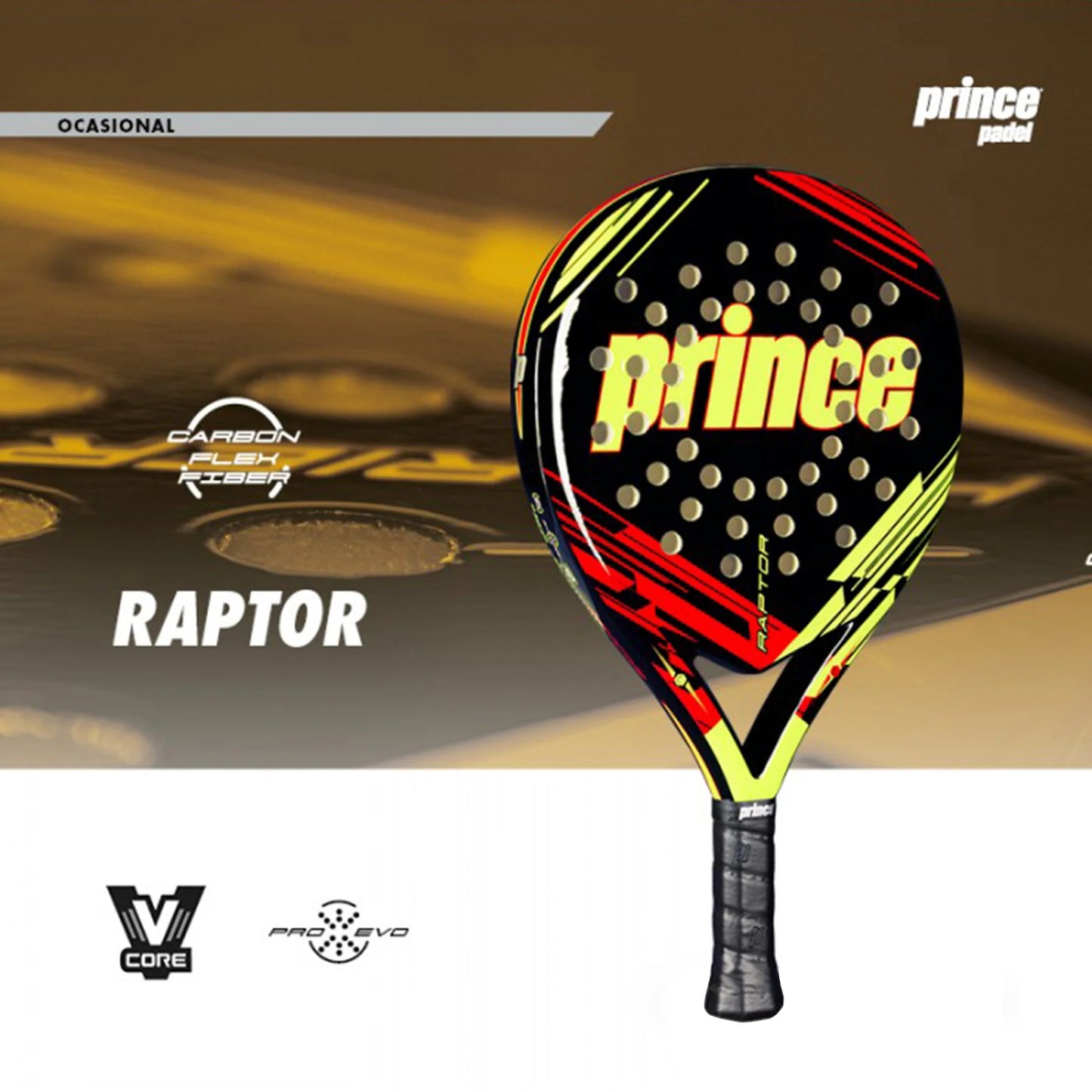 PALA DE PÁDEL PRINCE MODELO RAPTOR