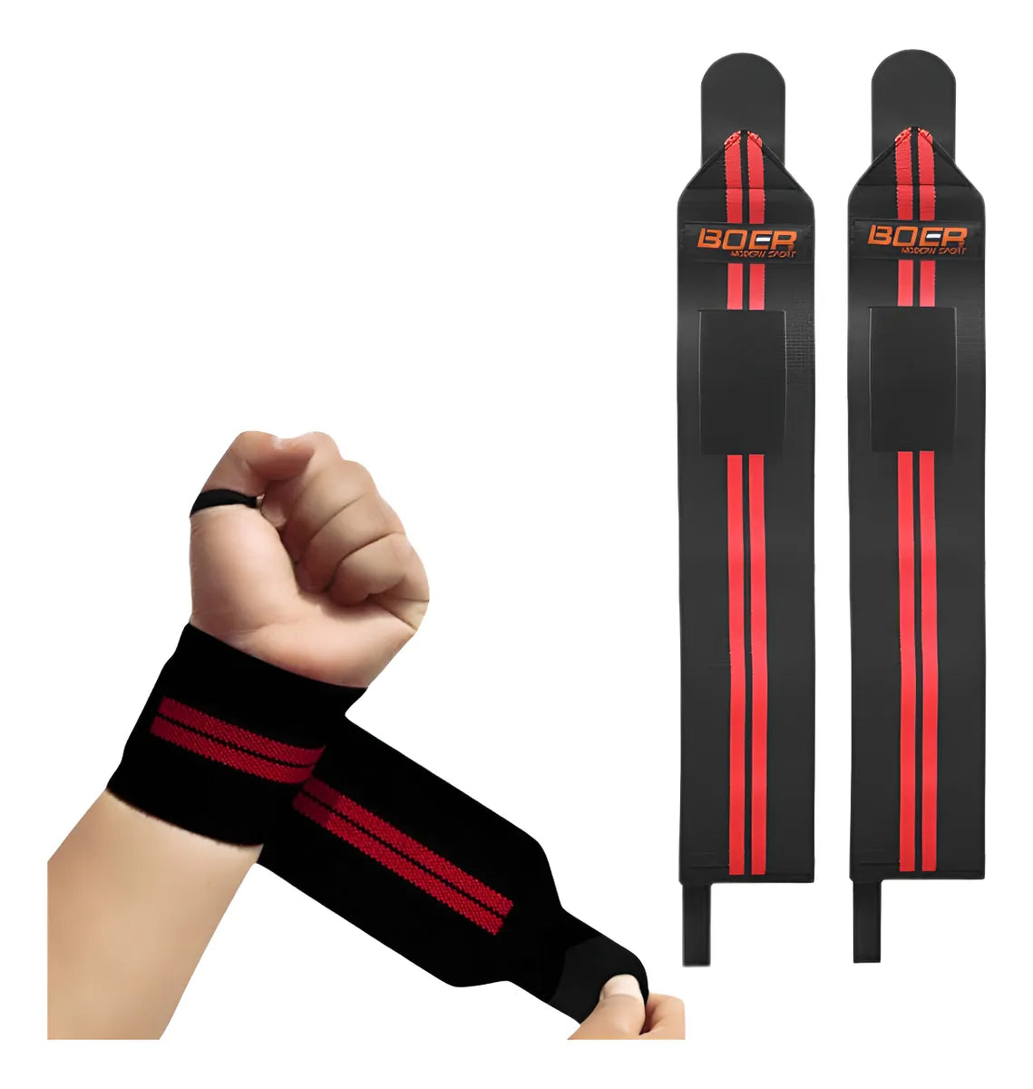 MUÑEQUERA ELASTICADA DE LEVANTAMIENTO PAR