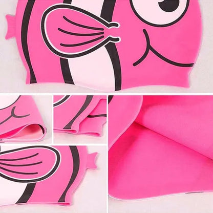 GORRA DE NATACION SILICONA DISEÑO JUNIOR