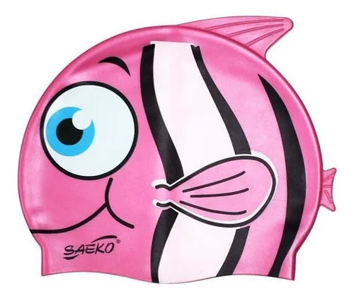 GORRA DE NATACION SILICONA DISEÑO JUNIOR